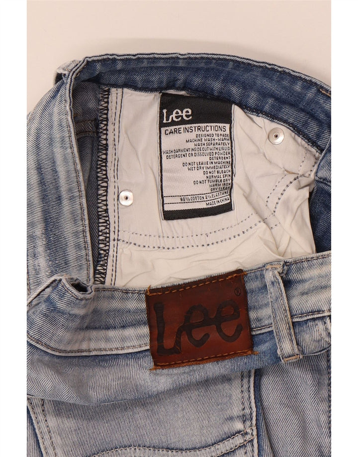 Jeans skinny effetto invecchiato da donna LEE W30 L31 cotone blu