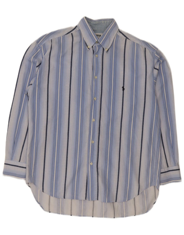 Camicia da uomo Wampum in cotone a righe grandi blu