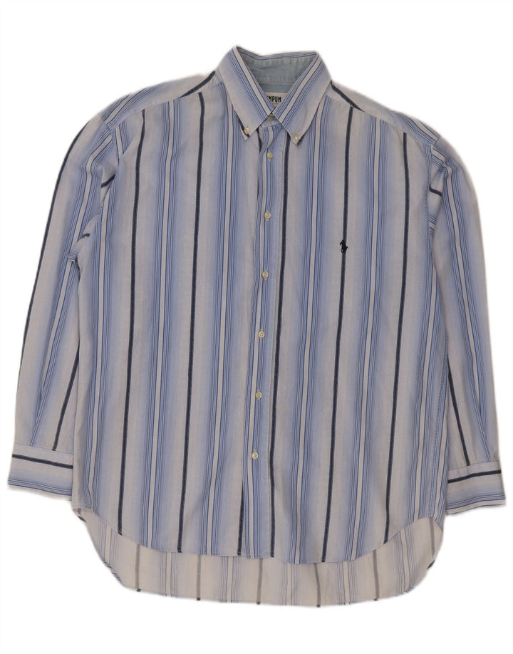 Camicia da uomo Wampum in cotone a righe grandi blu
