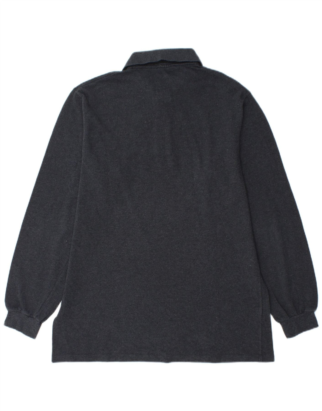 Polo da uomo a maniche lunghe Lacoste taglia 4 in cotone grigio medio
