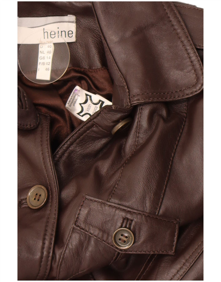 Giacca in pelle militare da donna Heine UK 14 Pelle marrone medio