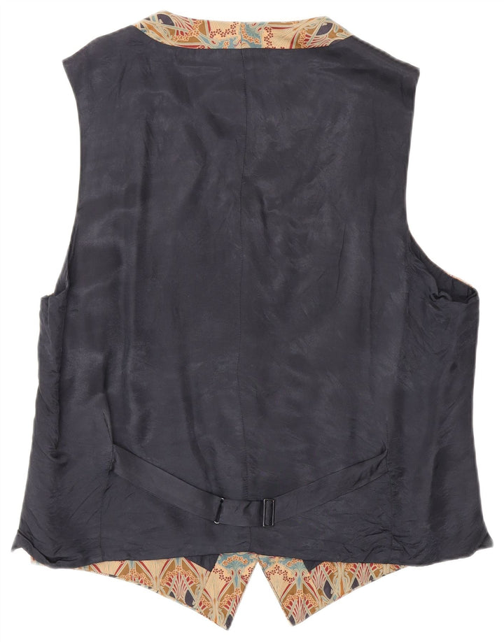 Gilet da uomo Liberty grande cotone floreale beige