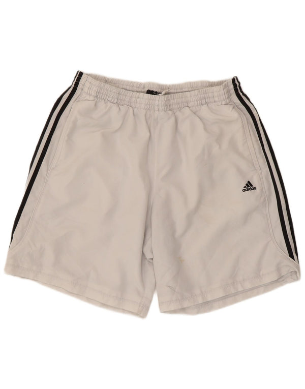 Pantaloncini sportivi da uomo Adidas XL poliestere bianco