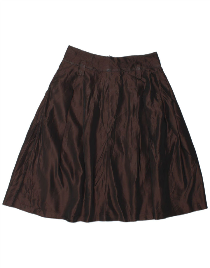 Gonna a trapezio da donna Zara media W28 Rayon marrone