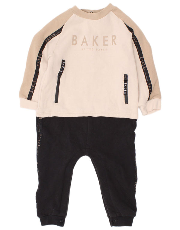 Tuta grafica per neonato di Ted Baker 12-18 mesi multicolore a blocchi di colore
