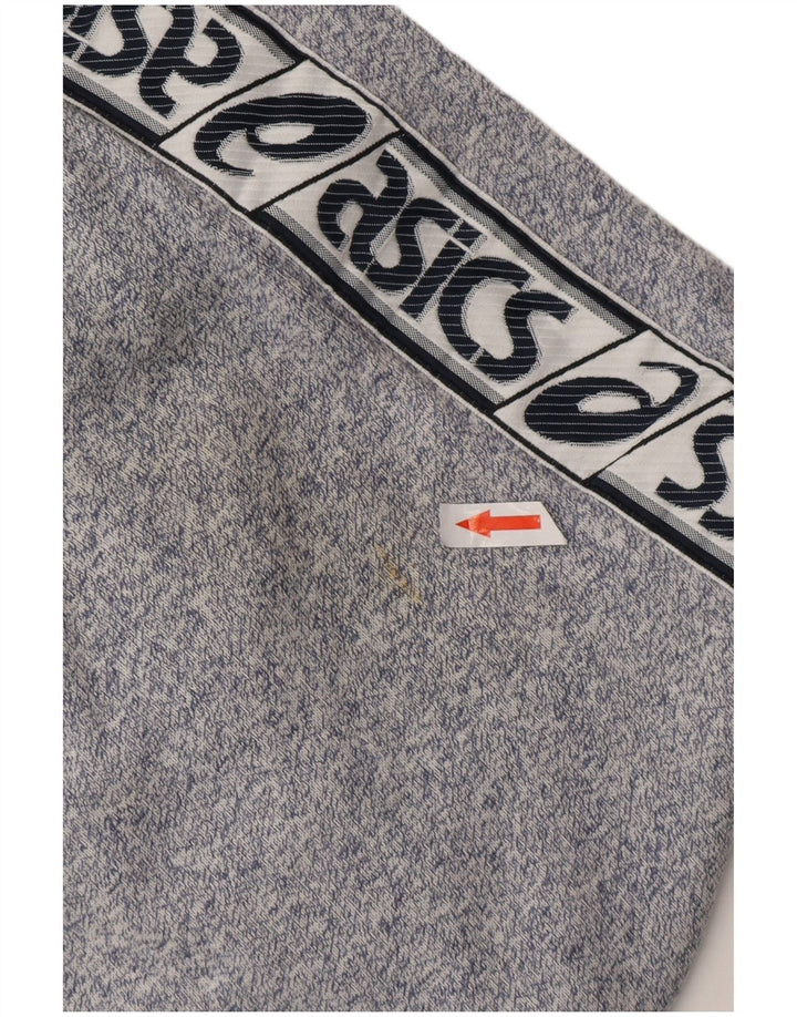 Pantaloni da tuta con grafica ASICS da uomo in cotone mélange medio blu navy