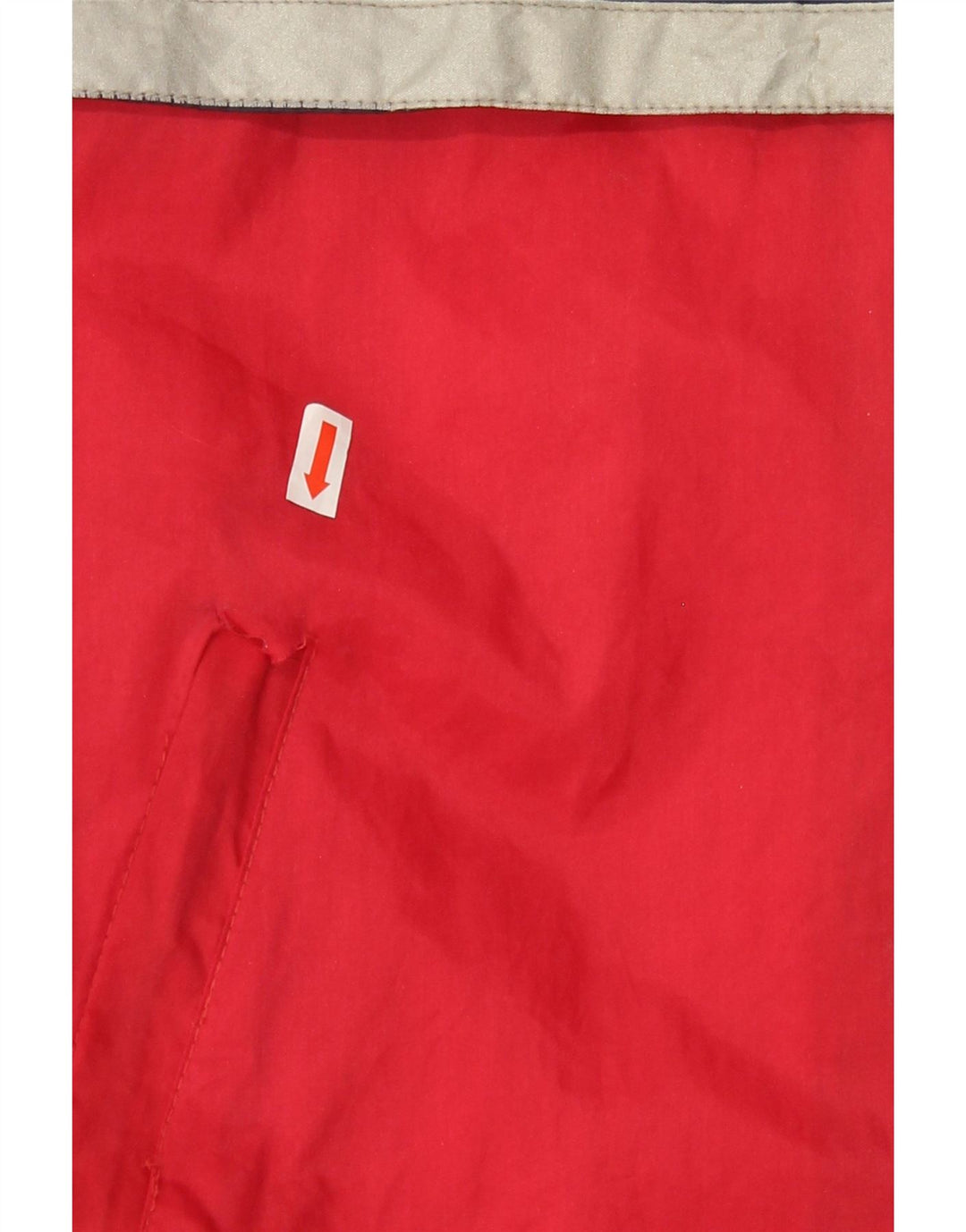 MARCEL CLAIR Mens Hooded Windbreaker Jacket EU 52/54 XL Red Colourblock Vintage Marcel Clair and Second-Hand Marcel Clair from Messina Hembry 