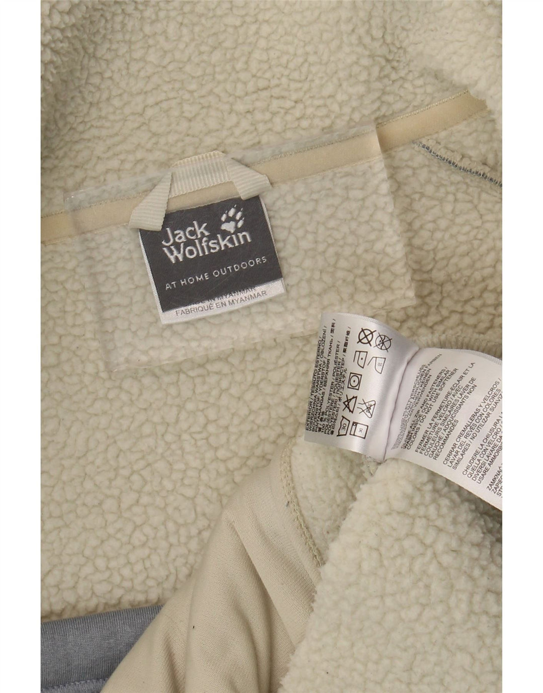 Giacca Sherpa da donna Jack Wolfskin UK 16 Large Blu Poliestere