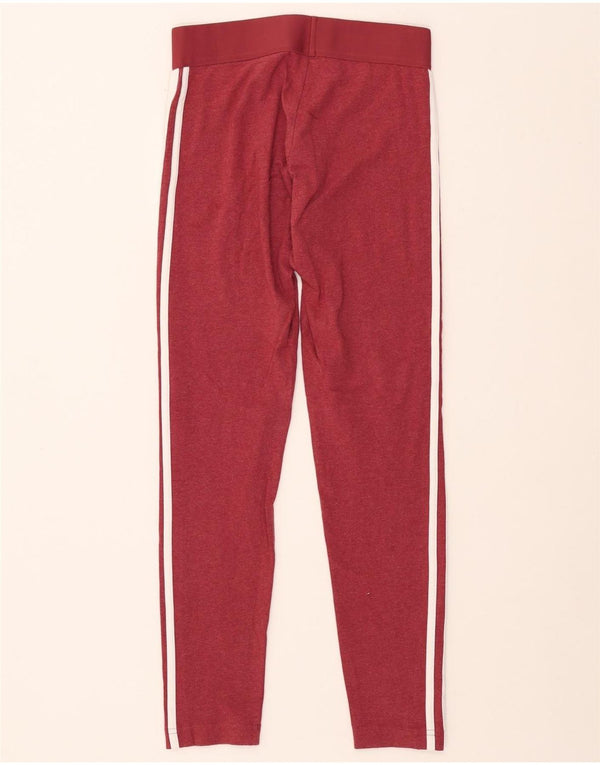 Leggings da donna ADIDAS UK 8/10 Piccolo cotone bordeaux