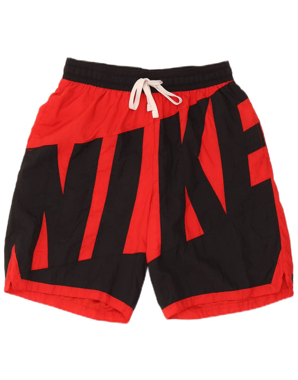 Pantaloncini sportivi Nike da uomo con grafica XL in nylon color block rosso