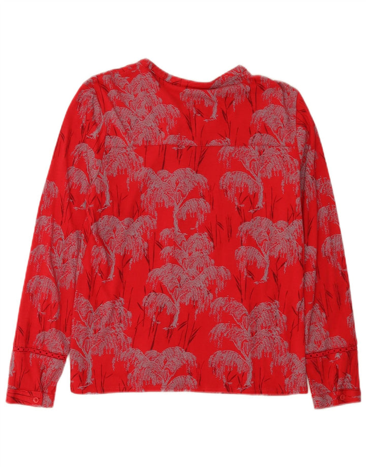 Camicetta da donna White Stuff UK 8 Modale floreale rosso piccolo