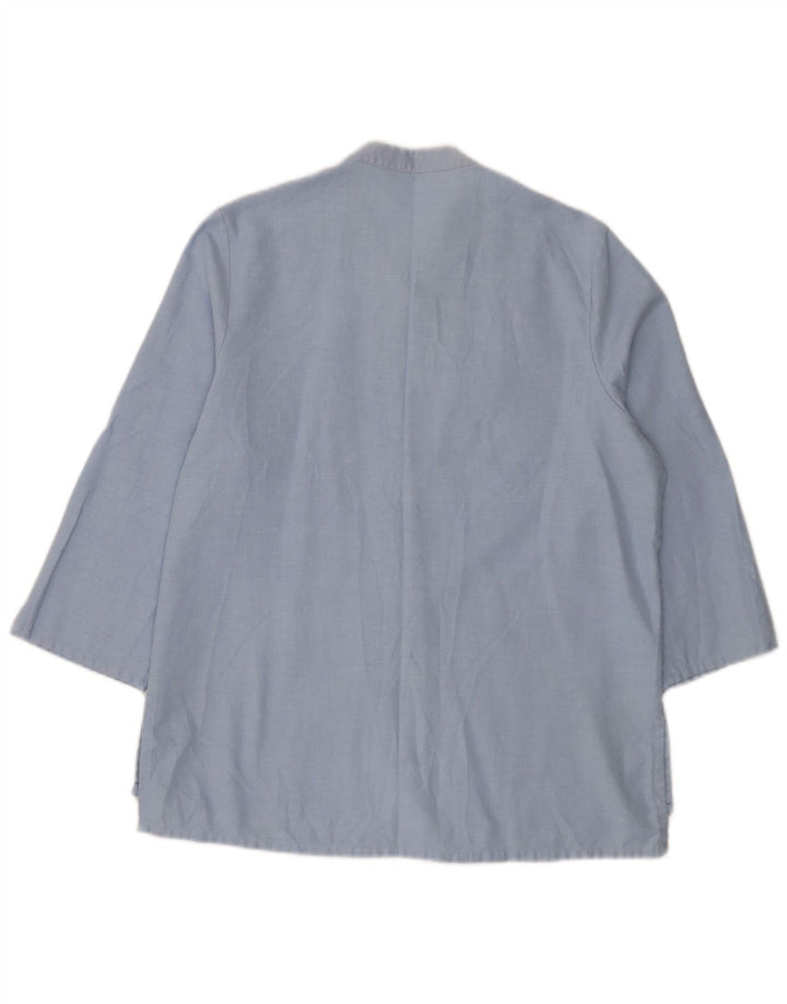 Camicetta da donna con maniche a 3/4 Marks & Spencer UK 12 Poliestere blu medio