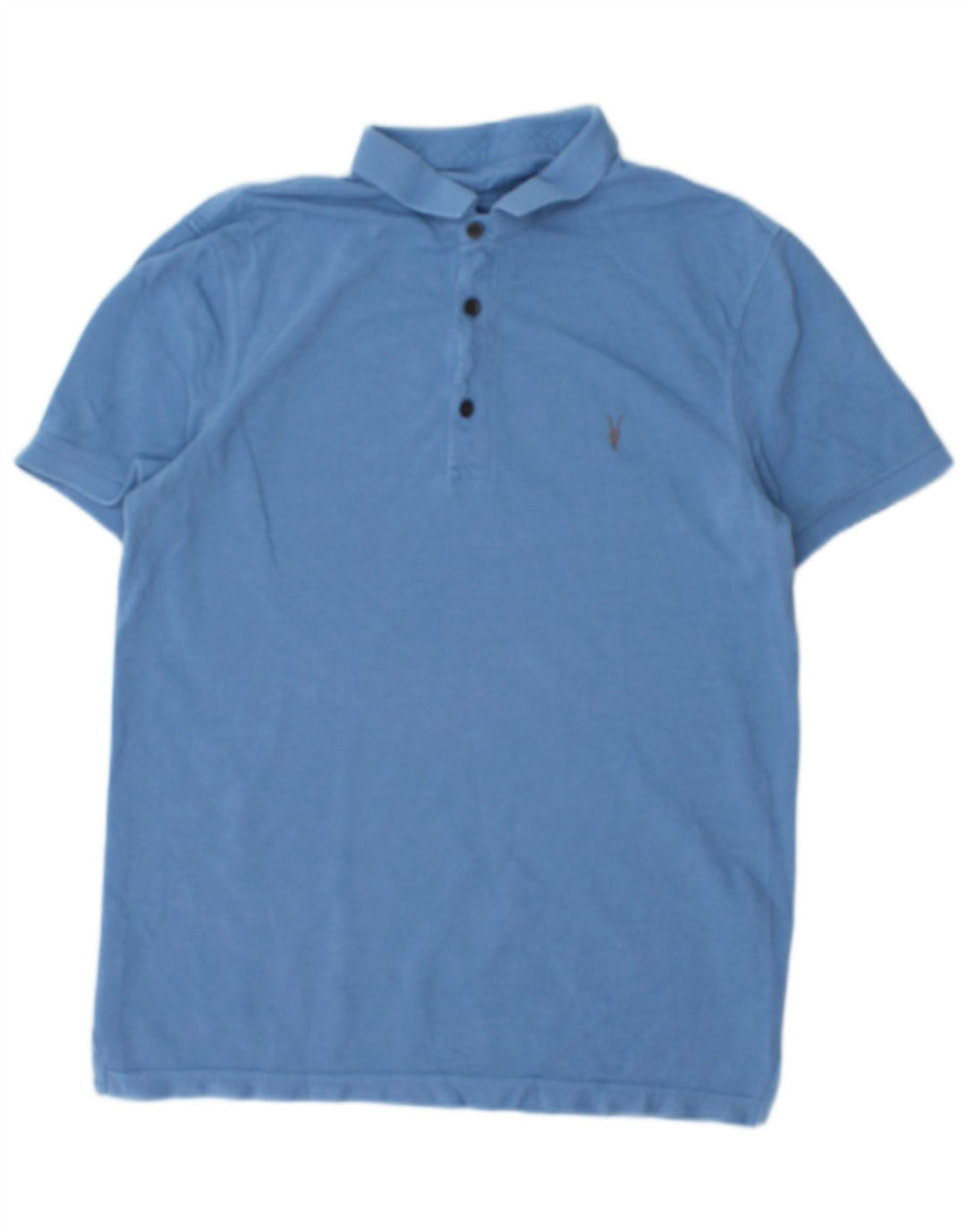 Polo da uomo ALL SAINTS piccola in cotone blu
