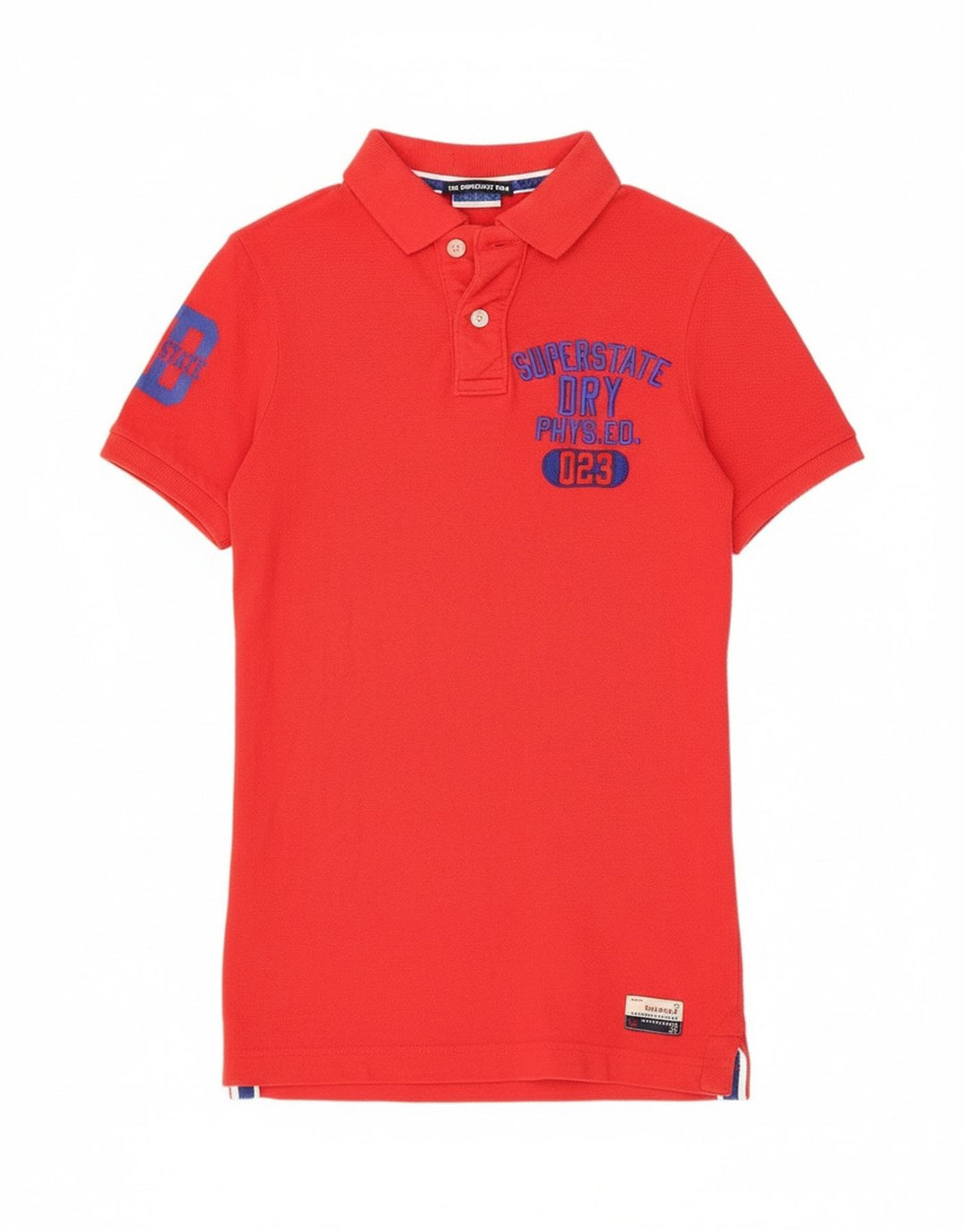Polo grafica da uomo Superdry piccola rossa in cotone