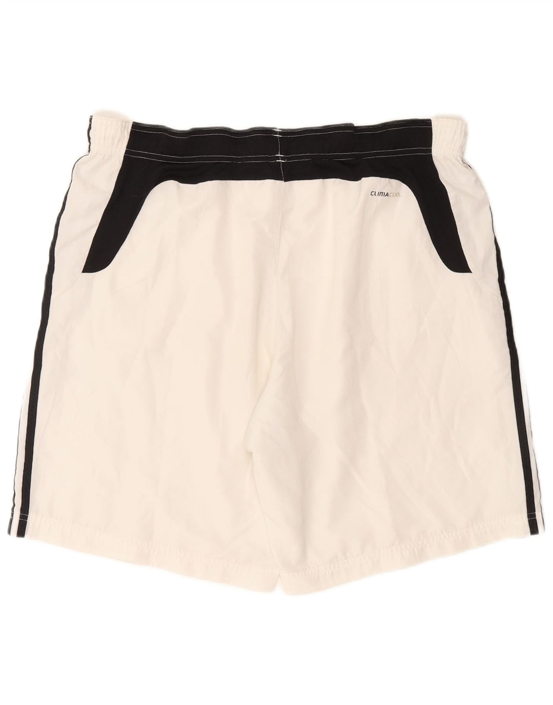 Pantaloncini da bagno Adidas Climacool da uomo, grandi, in poliestere color block bianco