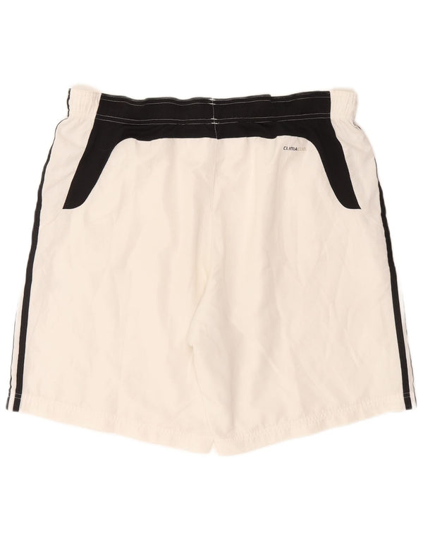 Pantaloncini da bagno Adidas Climacool da uomo, grandi, in poliestere color block bianco