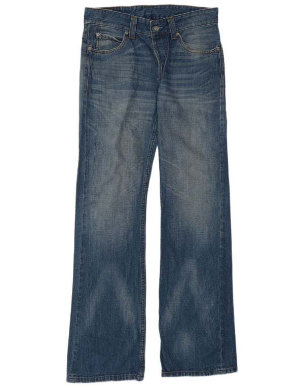 Levi's Uomo 514 Jeans Bootcut W32 L34 Cotone Blu