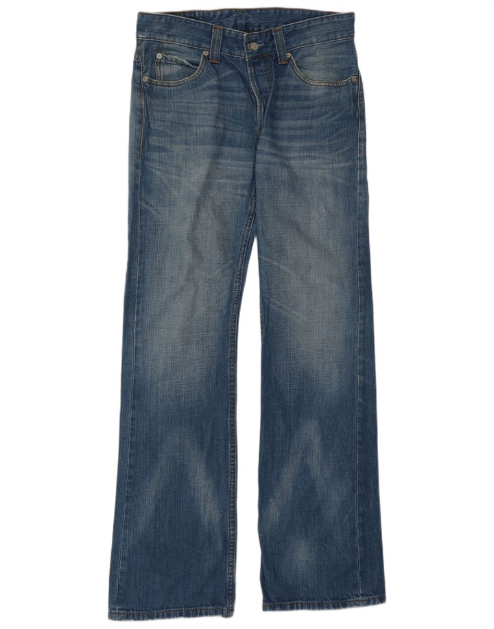 Levi's Uomo 514 Jeans Bootcut W32 L34 Cotone Blu