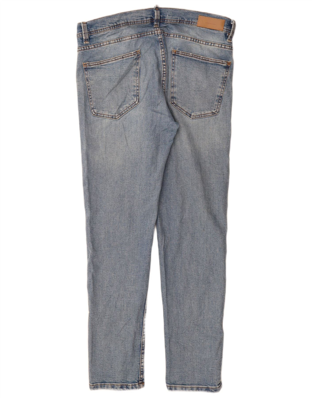 Jeans slim da uomo Zara EU 44 Large W34 L32 cotone blu