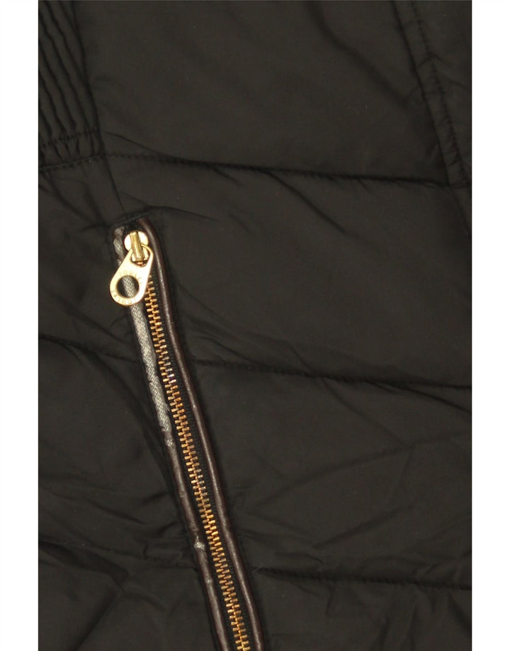 Cappotto imbottito con cappuccio da donna Joules UK 8 piccolo poliestere nero