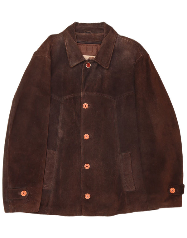 Giacca Scamosciata Uomo Conbipel IT 54 XL Pelle Marrone