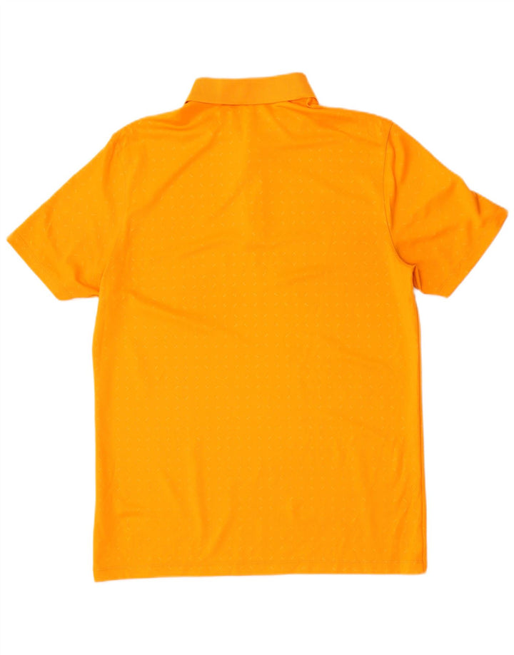 Polo Nike da uomo Dri Fit vestibilità standard, poliestere maculato arancione medio