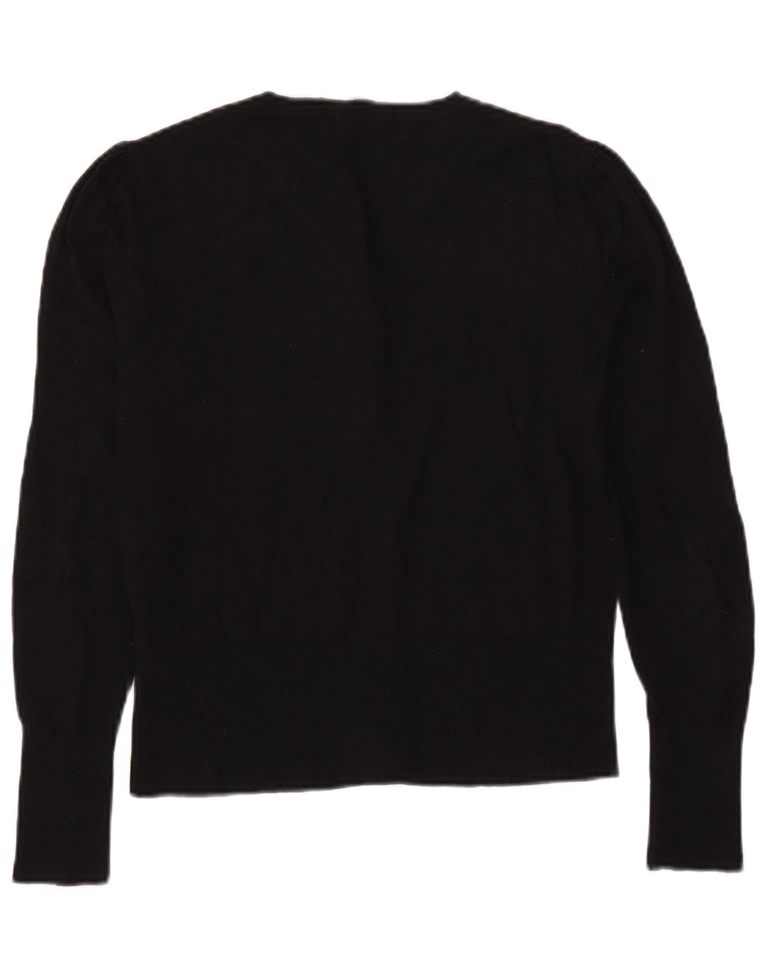 Maglione cardigan da donna Oasis UK 14 cotone nero medio