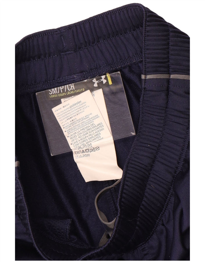 Pantaloni da tuta da uomo Under Armour Pantaloni da jogging piccoli in poliestere blu navy