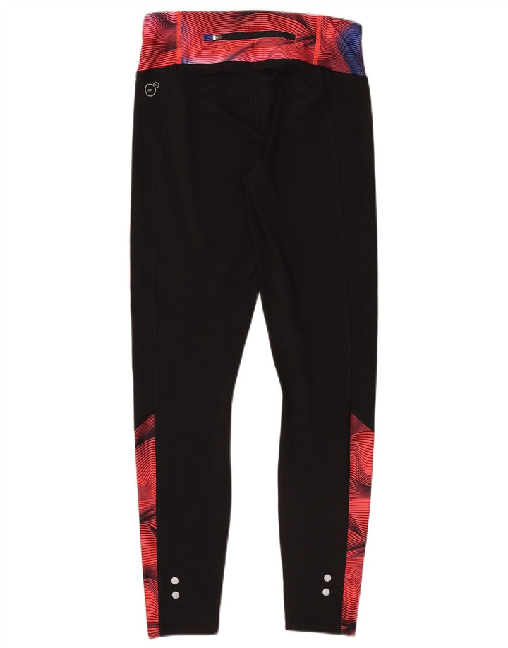 Leggings Puma da donna con motivo astratto UK 10 Small Black Colourblock