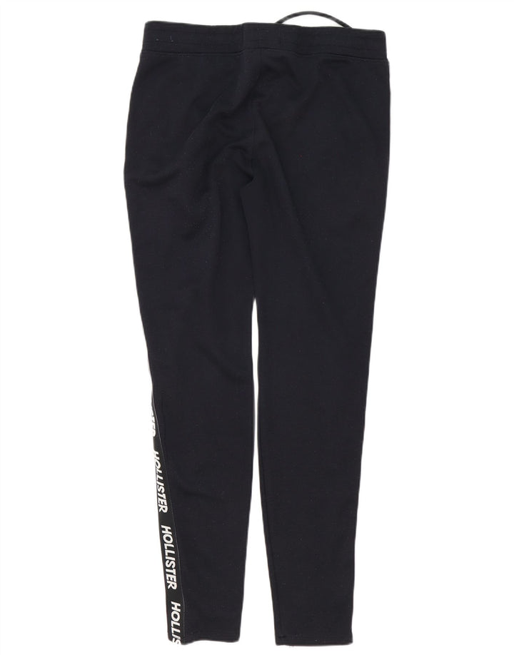 Pantaloni da tuta con grafica Hollister da uomo, cotone medio blu navy