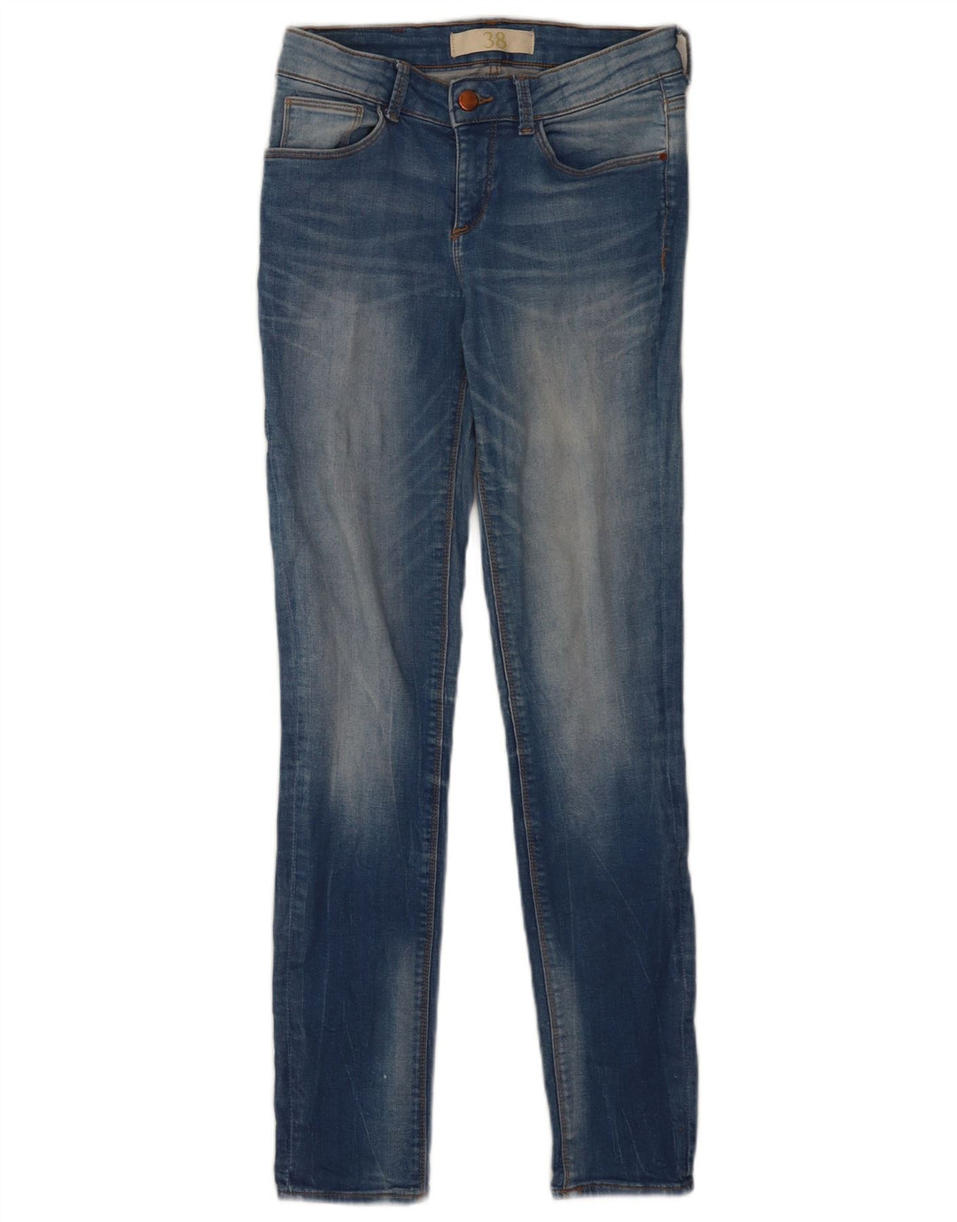 Jeans skinny da donna Zara EU 38 piccoli W28 L29 blu