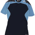Adidas Uomo Climacool T-shirt grafica Top Large Blu Navy Colourblock