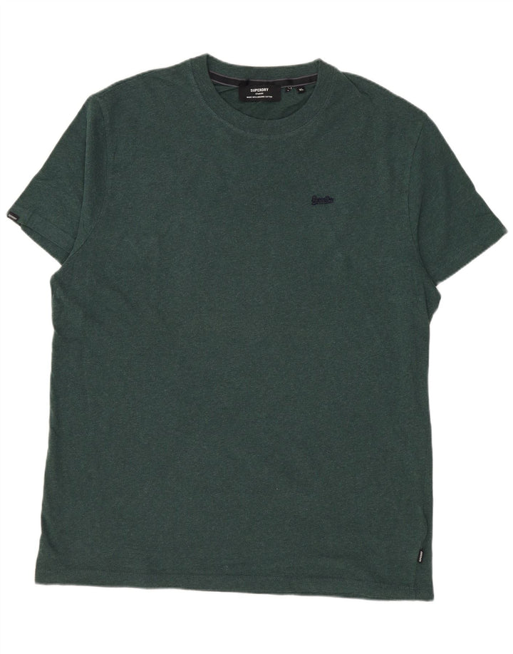 T-shirt da uomo Superdry Top XL in cotone verde