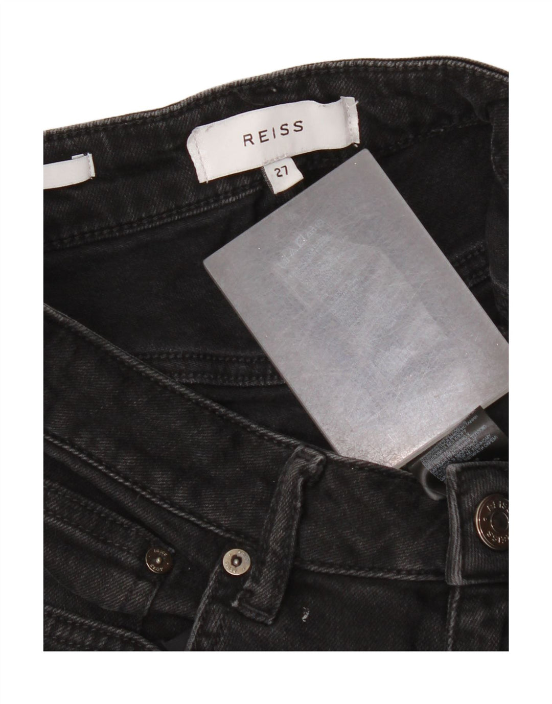Jeans slim da donna Reiss W27 L26 cotone nero