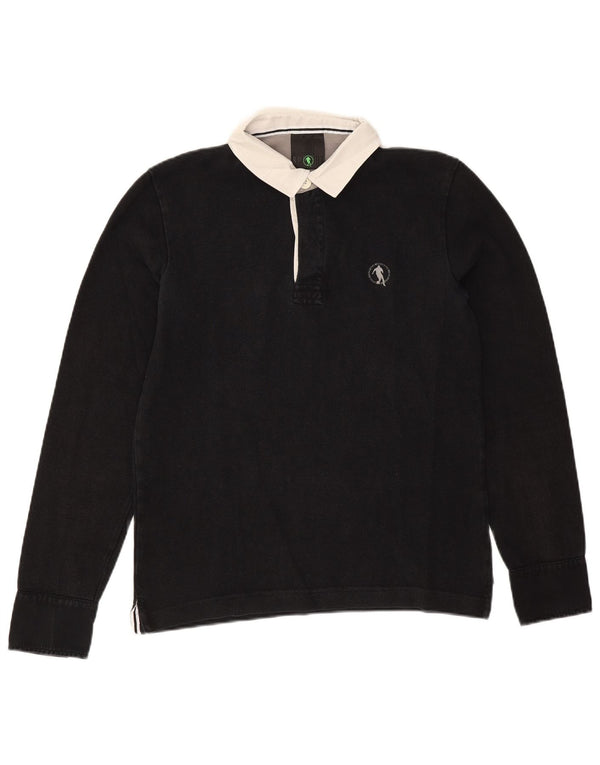 Polo da rugby da uomo a maniche lunghe Bikkembergs Small Black Colourblock