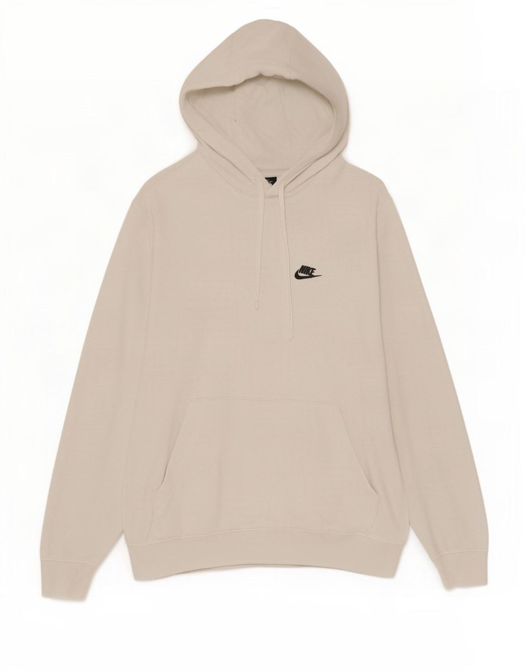 Felpa con cappuccio da uomo Nike Large in cotone bianco