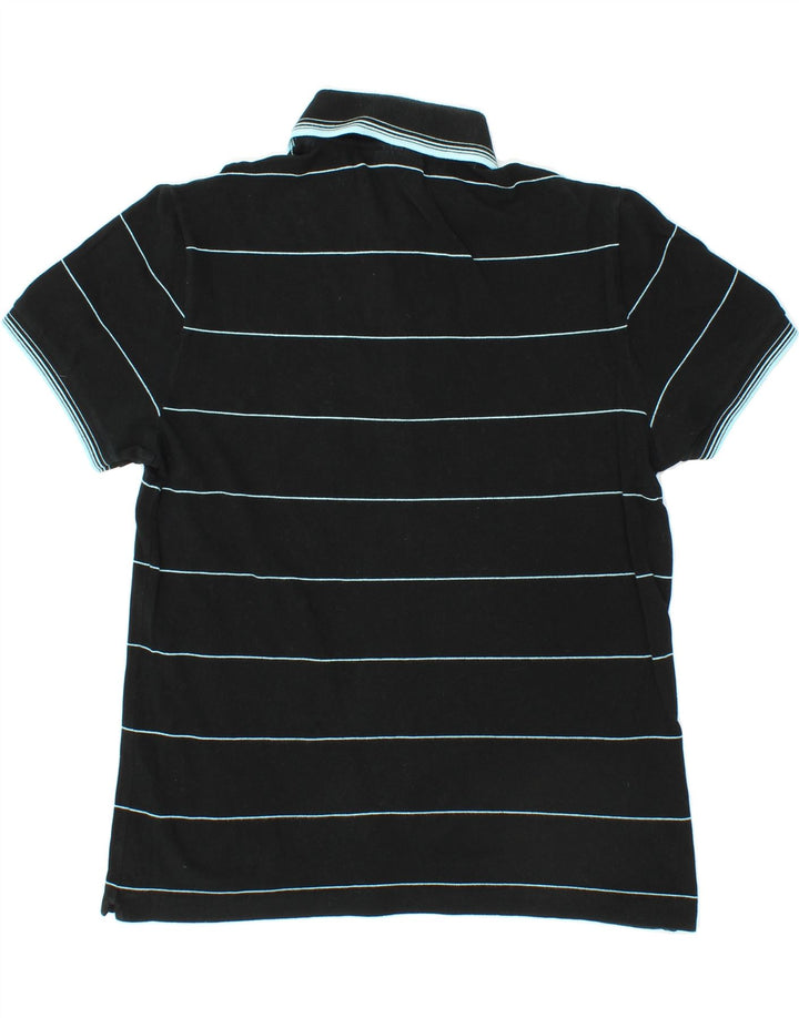 LACOSTE Mens Polo Shirt Size 5 Large Black Striped Cotton Vintage Lacoste and Second-Hand Lacoste from Messina Hembry 
