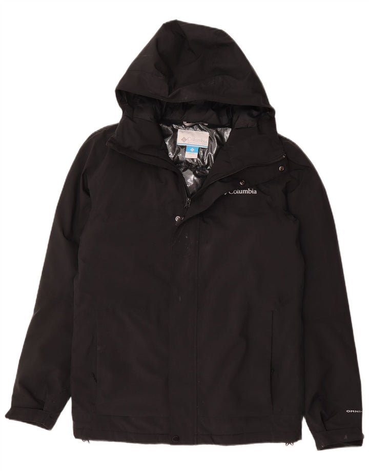 Giacca a vento con cappuccio da uomo Columbia UK 36 Small Poliestere nero
