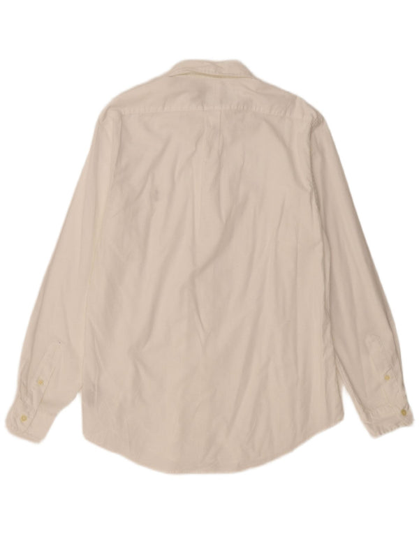 Camicia slim fit da uomo Ralph Lauren XL in cotone bianco