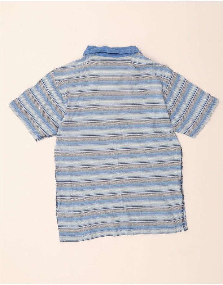 LEVI'S Mens Polo Shirt Small Blue Striped Cotton Vintage Levi's and Second-Hand Levi's from Messina Hembry 