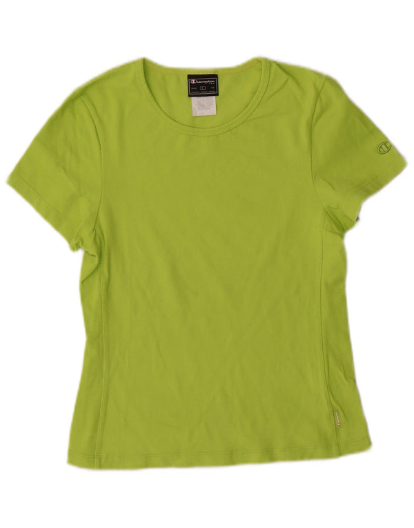 T-shirt da donna Champion Top UK 14 Large Verde Poliestere