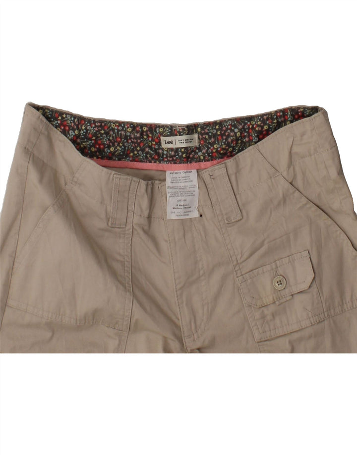 LEE Womens Cargo Shorts US 10 Medium W30 Beige Cotton Vintage Lee and Second-Hand Lee from Messina Hembry 