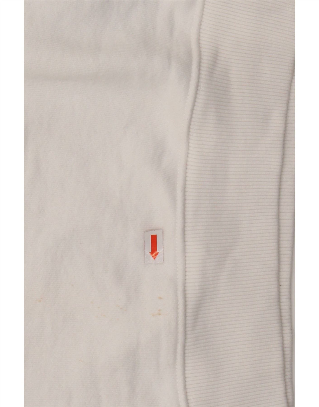 TOMMY HILFIGER Felpa corta oversize da donna UK 6 XS Bianca