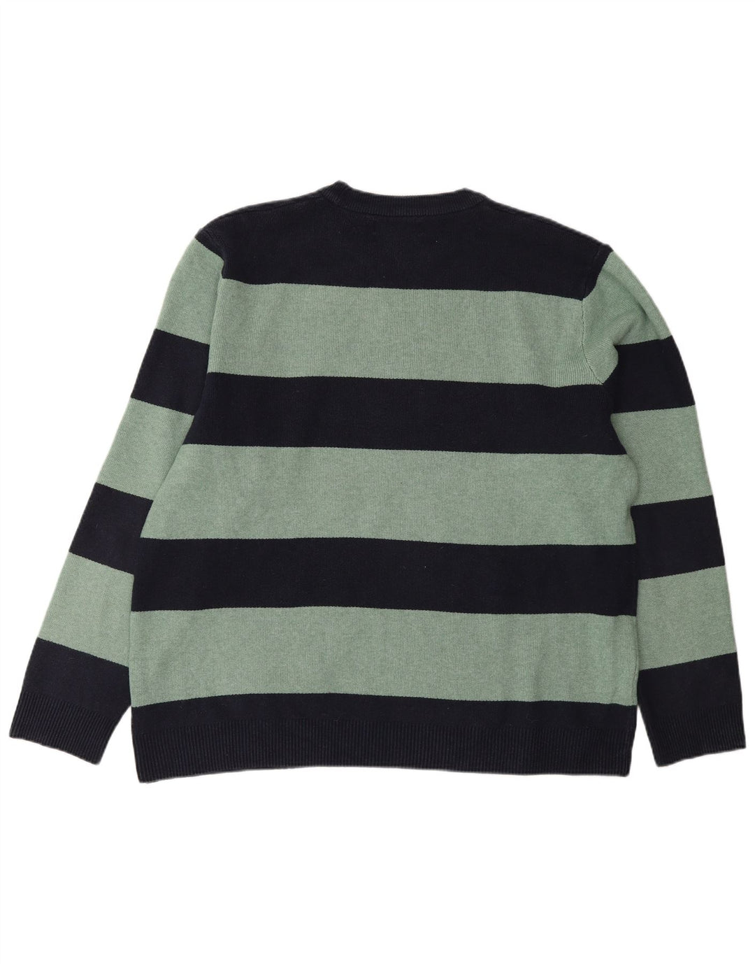 Maglione maglione girocollo da uomo Marks & Spencer XL a righe blu navy
