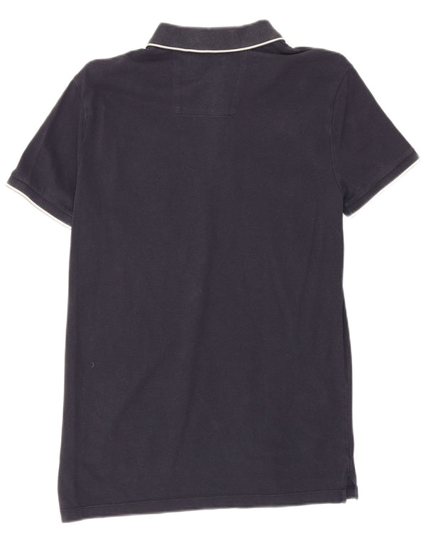 Polo da uomo Calvin Klein piccola in cotone blu navy