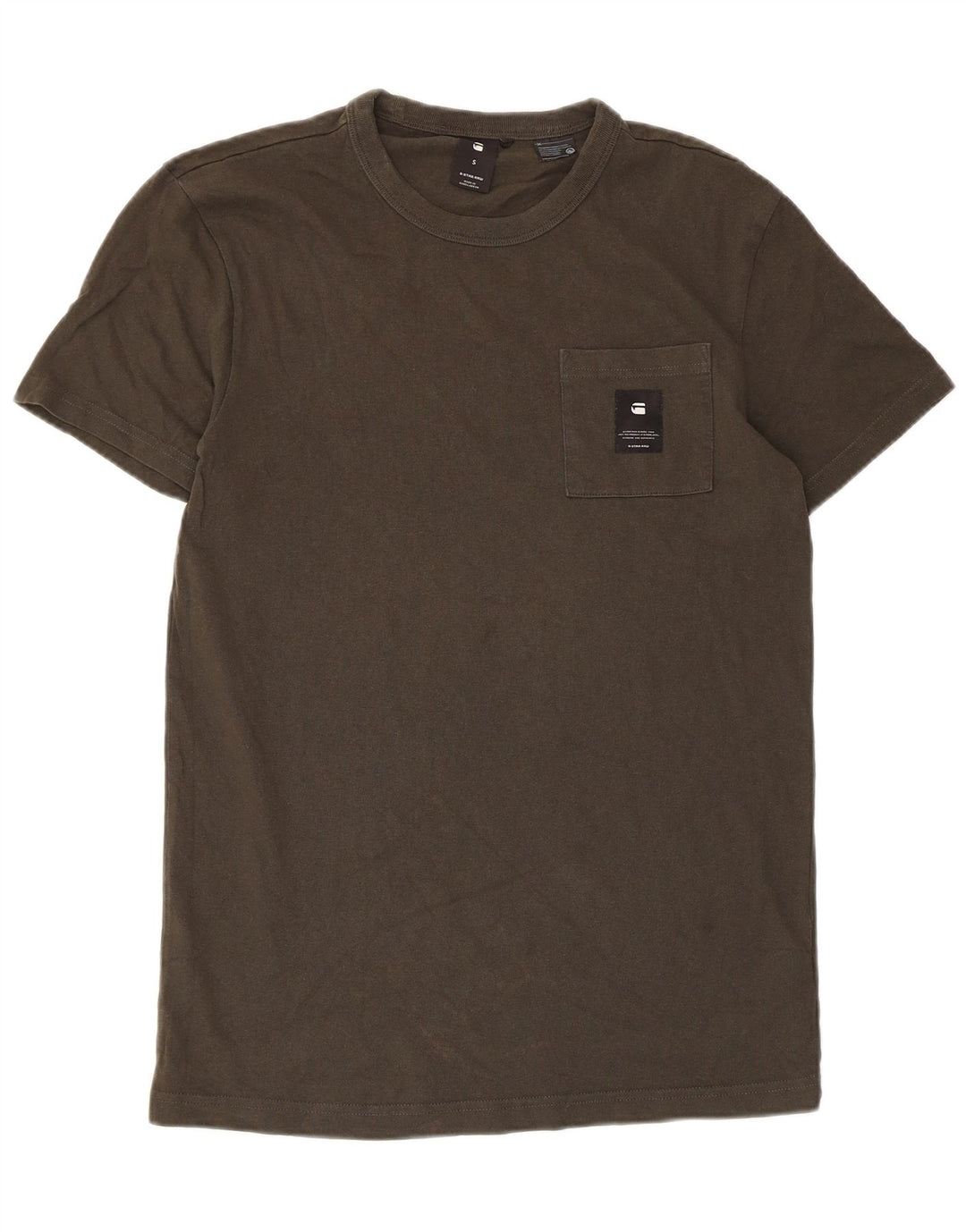T-shirt da uomo G-Star Top piccola in cotone kaki