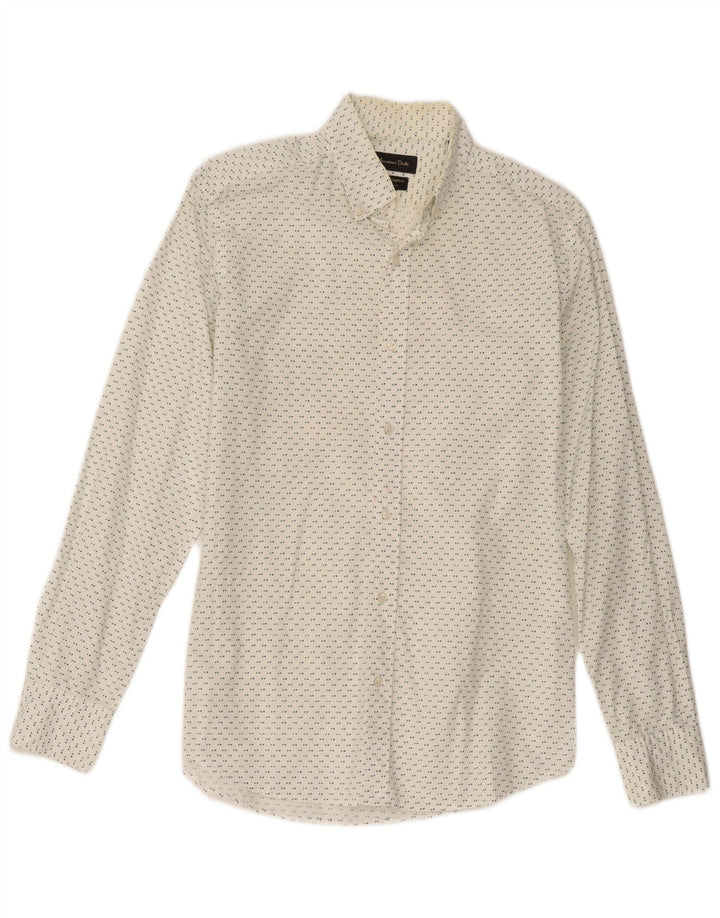 Camicia da uomo Massimo Dutti piccola maculata bianca