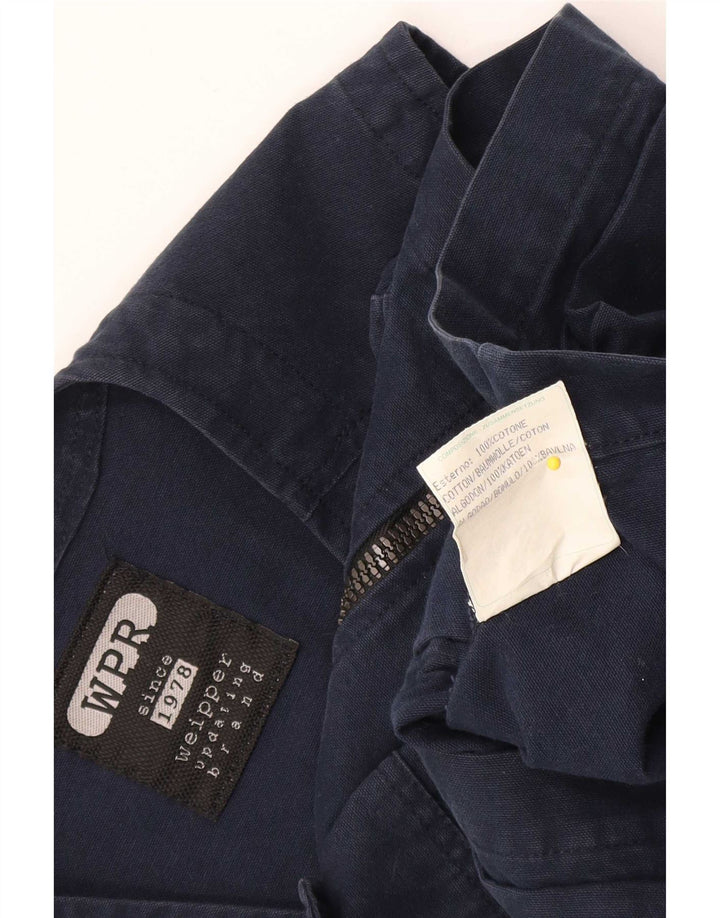 Gilet utility da uomo Weipper UK 38 cotone medio blu navy