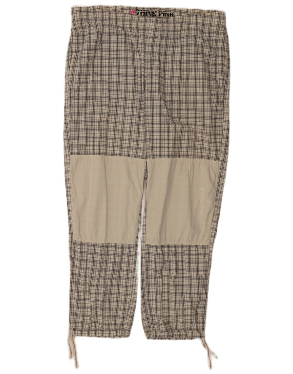Pantaloni da jogging da uomo Think Pink grandi W36 L28 a quadri grigi