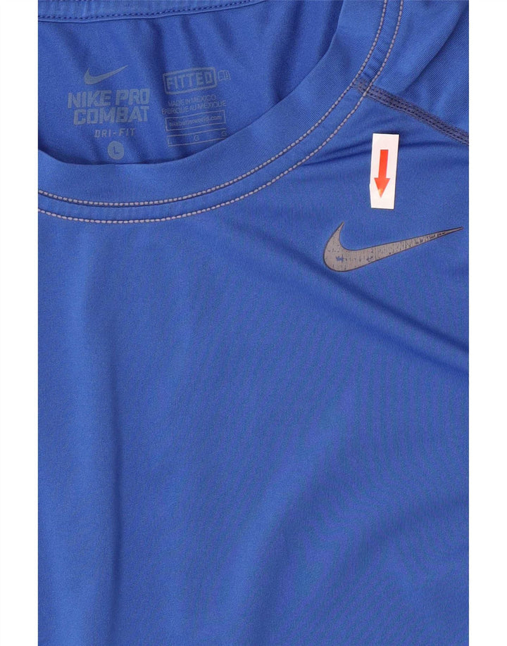 T-shirt Nike Dri Fit da uomo, grande, in poliestere blu